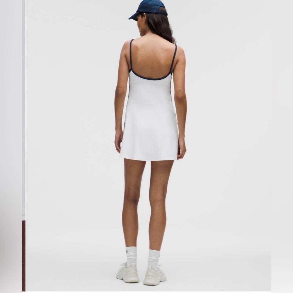 Lululemon Sweetheart Mini Dress White/Club Blue - Picture 3 of 8